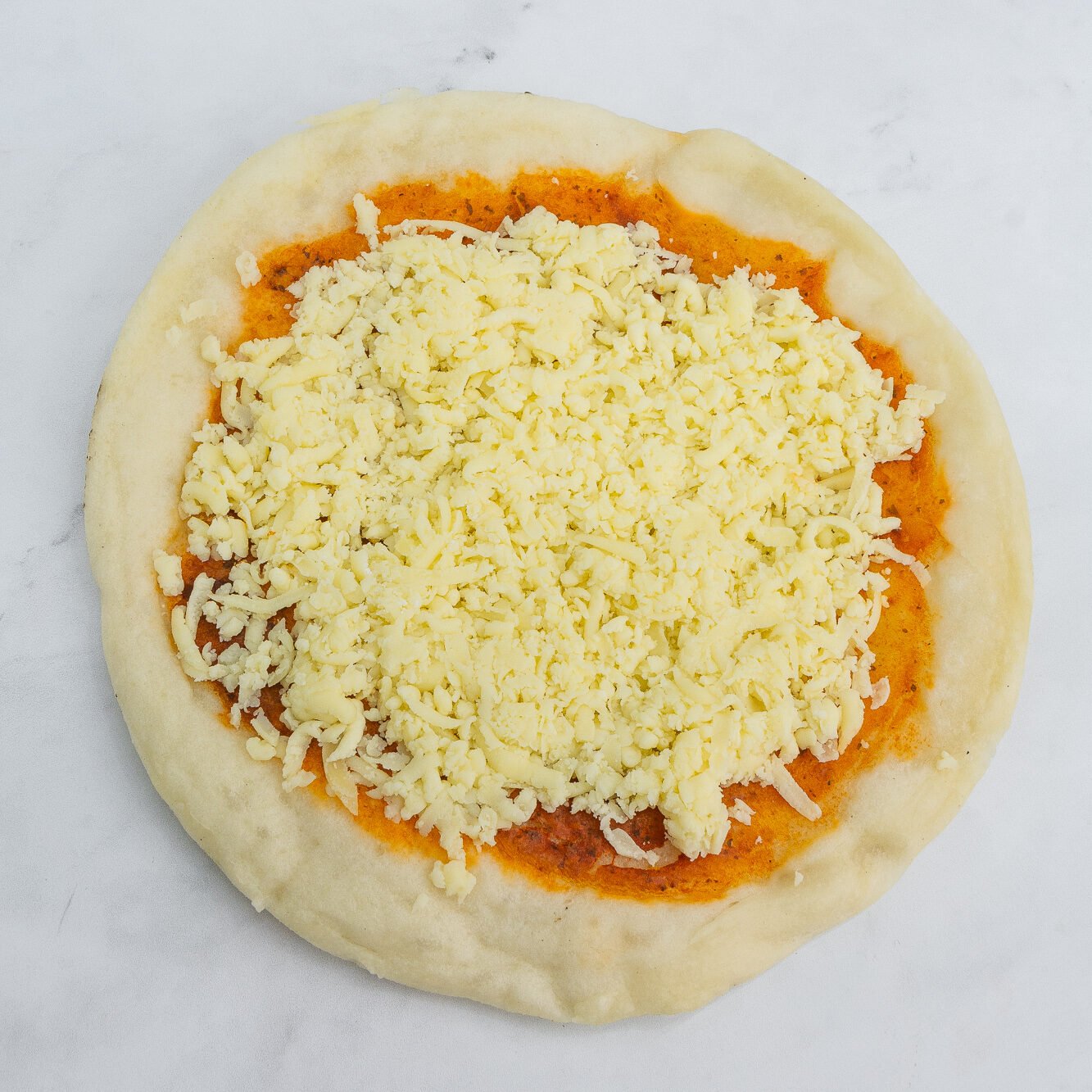 Pizza con Mozzarella